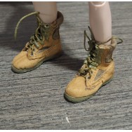 Highly detail 1/6 Scale Real Leather made Tactical Boots for both male/female figure body